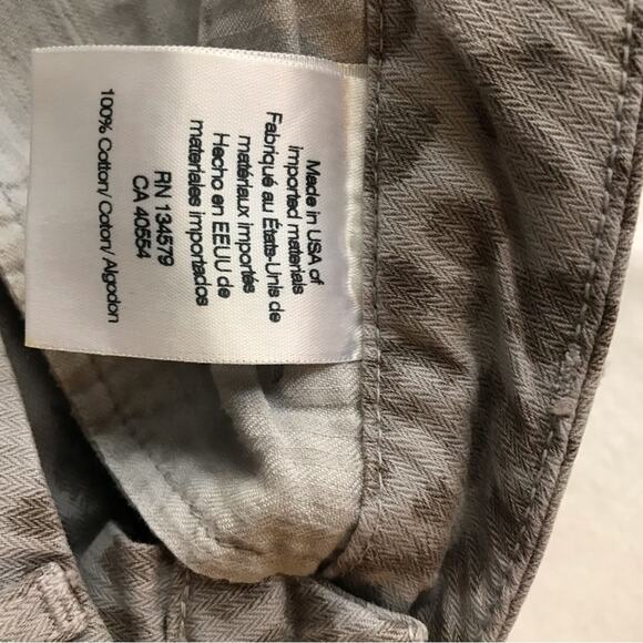 Sundry light grey wash leopard print cotton twill joggers 24 ankle tapered zip - Picture 2 of 8